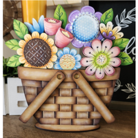 Spring Bouquet Interchangeable for Celebration Basket E-Pattern by Sandy Le Flore