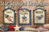 Star Spangled Charm Ornaments E-Pattern by Chris Haughey