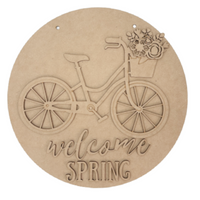 Welcome Spring Bicycle Hanger