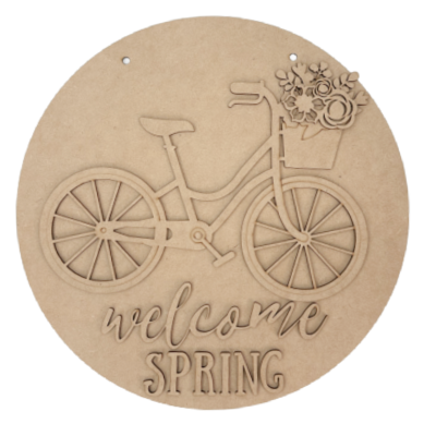 Welcome Spring Bicycle Hanger