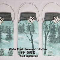 6" Mason Jar Ornament - 20 Pack