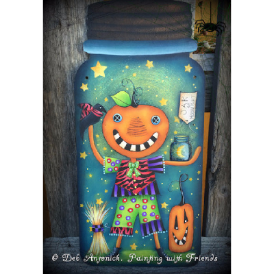Pumpkin Jar of Moonlight Pattern by Deb Antonick