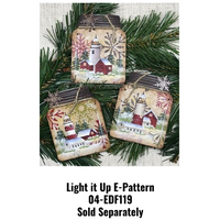 4-1/4" Squatty Mason Jar Ornament - 20 Pack