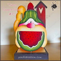 Sweet Summer Gnome Paper Towel Holder Front