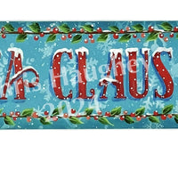 Santa Claus Court Street Sign E-Pattern by Chris Haughey