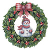Snowman Wreath Ornament Enchanted Winter