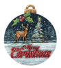 Merry Christmas Deer Ornament Enchanted Winter