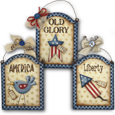 Star Spangled Charm Ornaments Pattern by Chris Haughey
