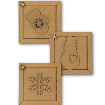 Frosty Little Frames Wood Kit