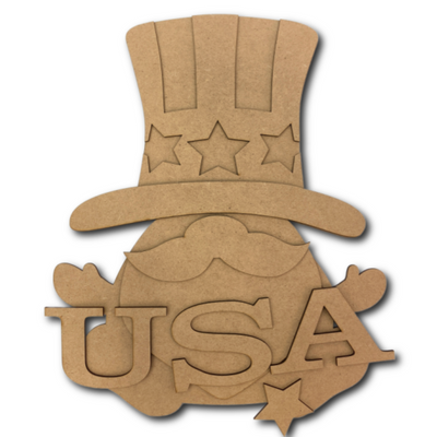 Land of the Free Uncle Sam Wood Kit