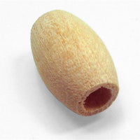 9/16 in. Oval Wood Beads