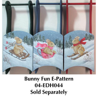 3-1/2 in. Mini Wooden Sled - Set of 3 Ornaments