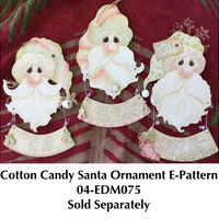 Cotton Candy Santa Embellishment Kit by Deb Mishima