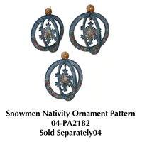 Snowman Nativity Ornament
