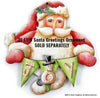 Santa Greetings Ornament E-Pattern