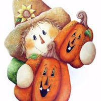 Harvest Time Scarecrow Plaque