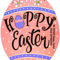 Hoppy Easter Stencil