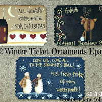 5-1/4" Ticket Ornament