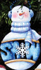 Bates "Snow" Snowman Wood Ornament