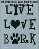 Live, Love, Bark Pattern by Chris Haughey