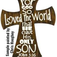 John 3:16 Stencil