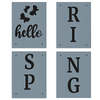 Porch Sign: Hello Spring Stencil