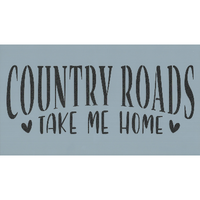 Country Roads Stencil