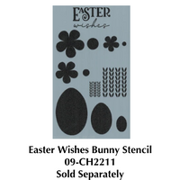 Easter Wishes Bunny Plaque Pattern by Chris Haughey