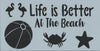 Life's a Beach Pattern by Chris Haughey