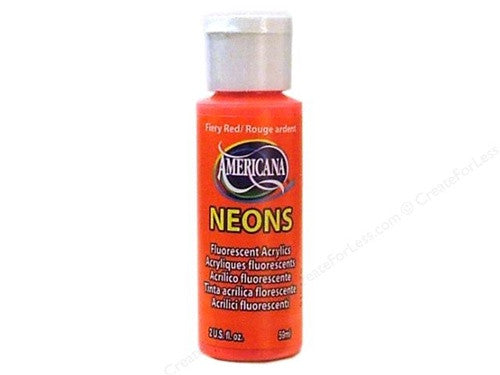 Fiery Red Fluorescent Acrylic Paint