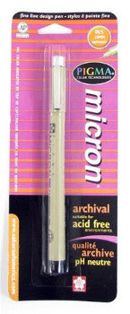Micron Pen Black .03 Tip Size