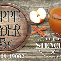 Apple Cider 5¢ Stencil