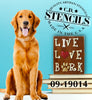 Live, Love, Bark Stencil