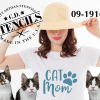 Cat Mom Stencil