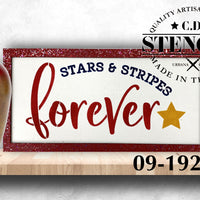 Stars and Stripes Forever Stencil