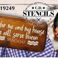 We Will Serve Bacon Stencil