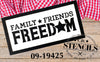 Family Friends Freedom Stencil