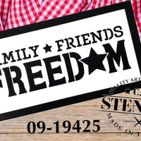 Family Friends Freedom Stencil