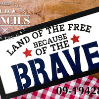 Because of the Brave Stencil