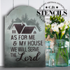 Joshua 24:15 Stencil