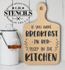 Sleep in the Kitchen Stencil