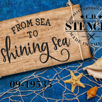 From Sea to Shining Sea Stencil
