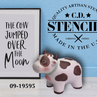 Cow Jumped Over the Moon Stencil