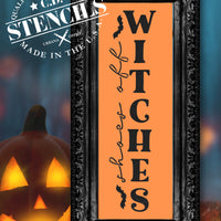 Shoes Off Witches Stencil