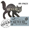 Beware - Enter at Your Own Risk Stencil