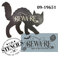 Beware - Enter at Your Own Risk Stencil