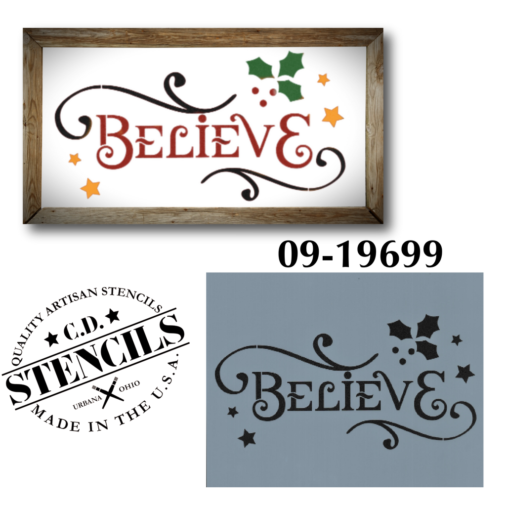 Believe Stencil