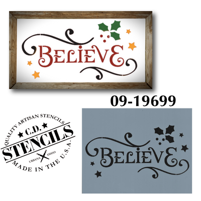 Believe Stencil