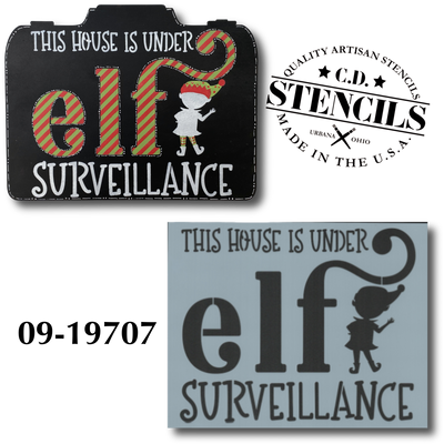 Elf Surveillance Stencil