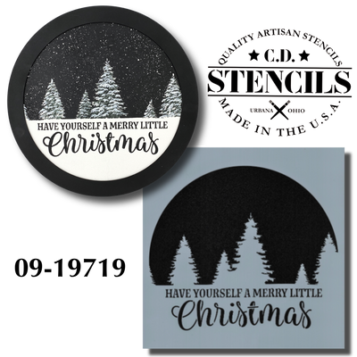 Have Yourself a Merry Little Christmas Stencil